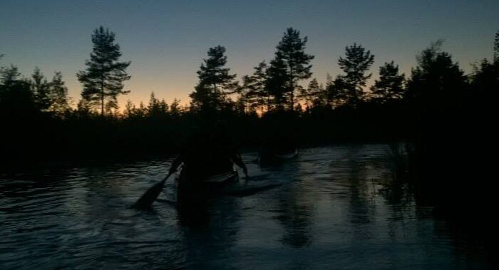 Canoe trips at night